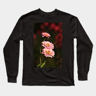 Pink Zinnia Cold Morning Long Sleeve T-Shirt